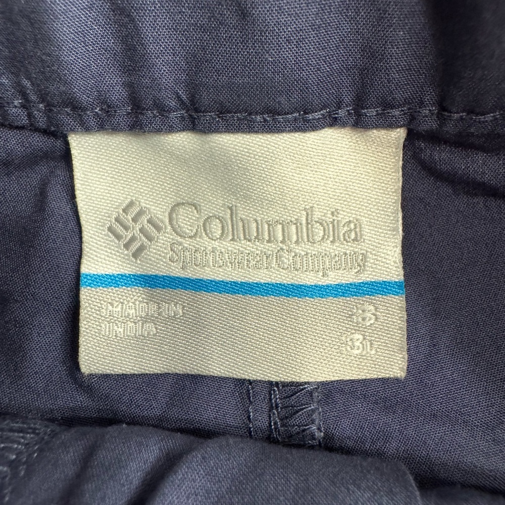 Columbia NWT Women’s Blue Hiking Shorts 3” Inseam Cotton Outerwear Active Size 8 - Picture 2 of 5